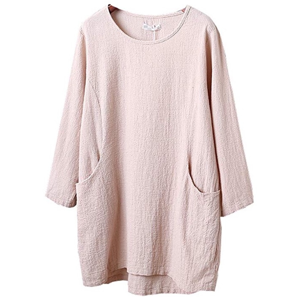Pale cream colored linen tunic